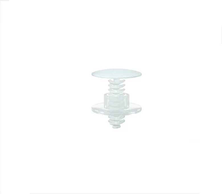 Universal perchin QUICK-SNAP 22 mm tekis qulfli, oq