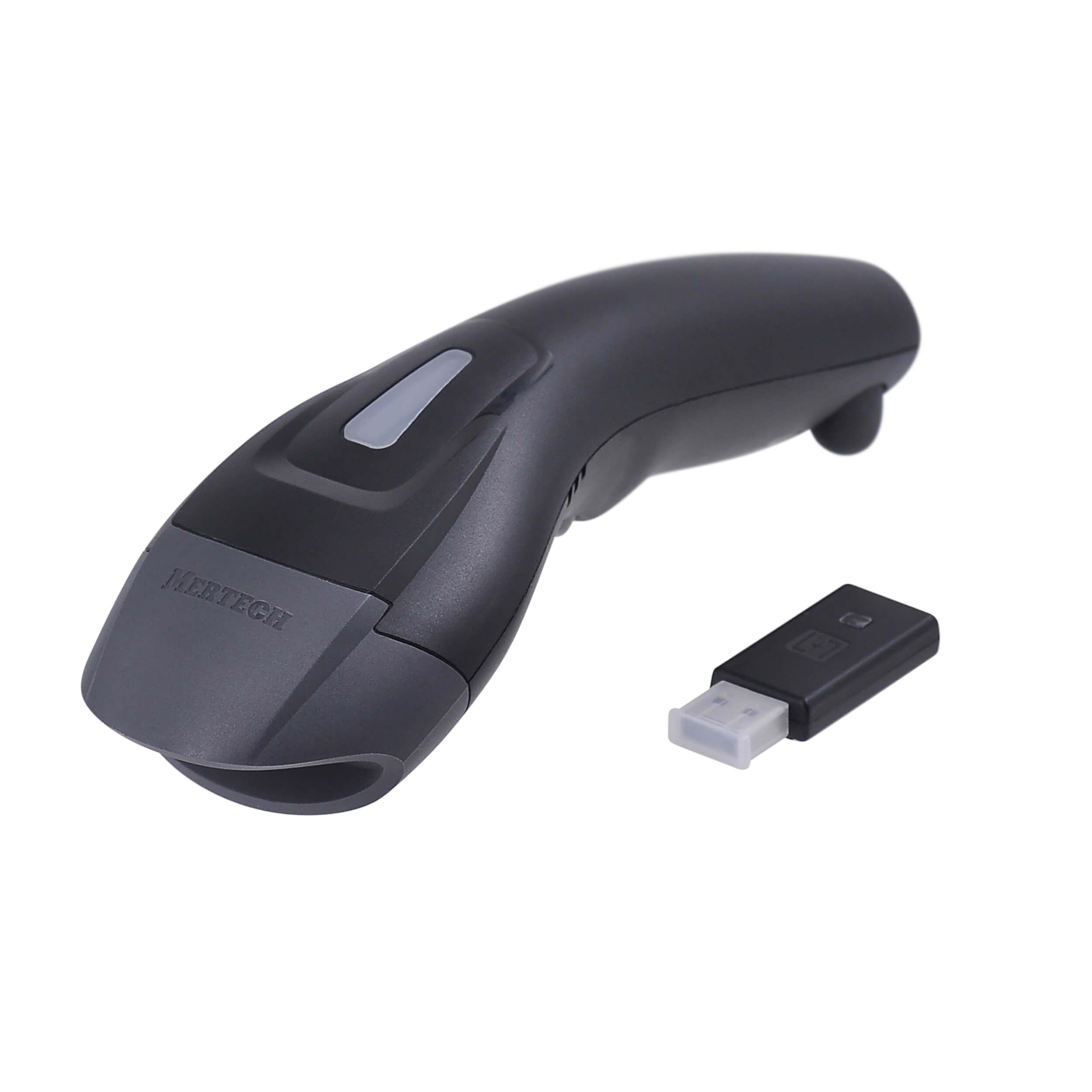Simsiz shtrix-kod skaneri MERTECH CL-610 BLE Dongle P2D USB qora