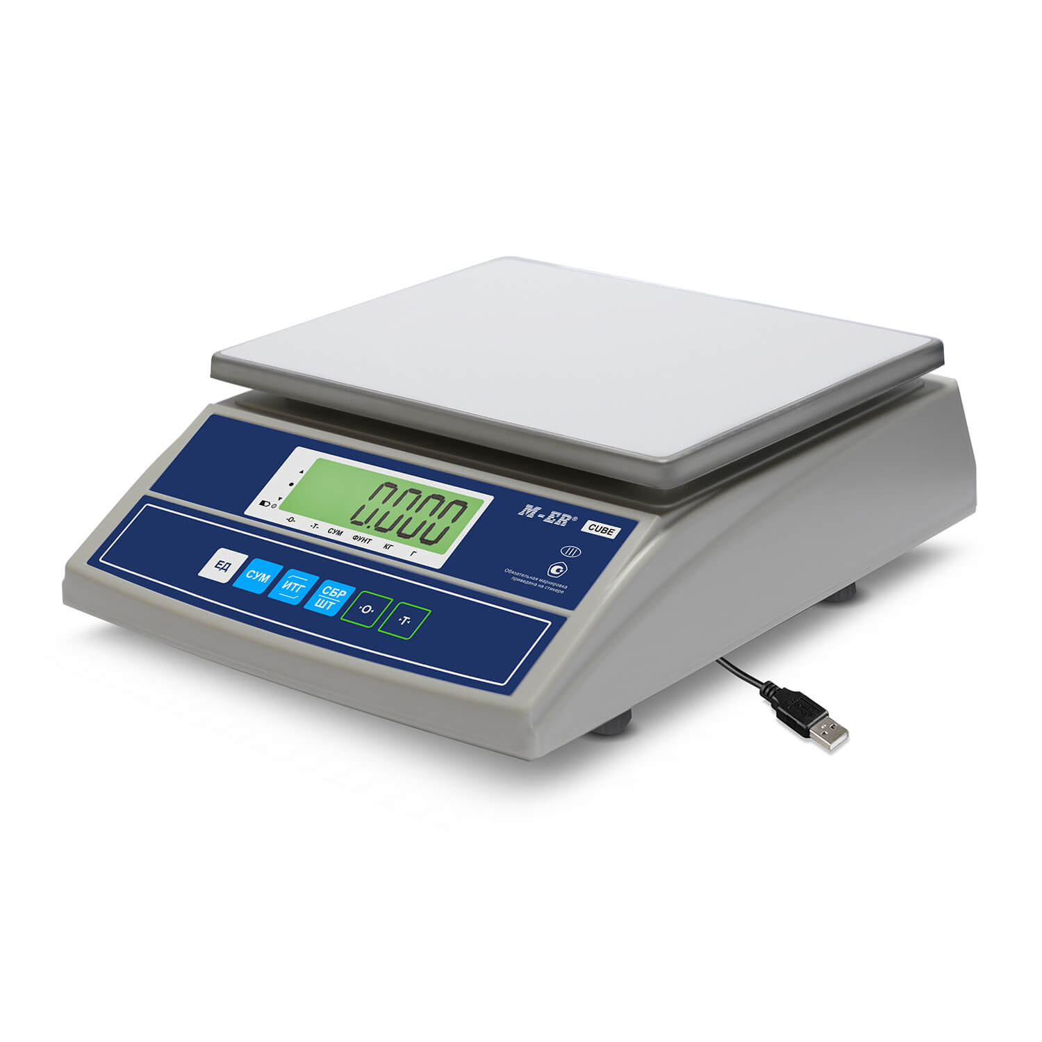 To'ldirish stoli tarozilari M-ER 326 AF-6.1 "Cube" LCD USB